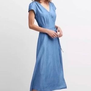 GAP XXL Denim wrap dress